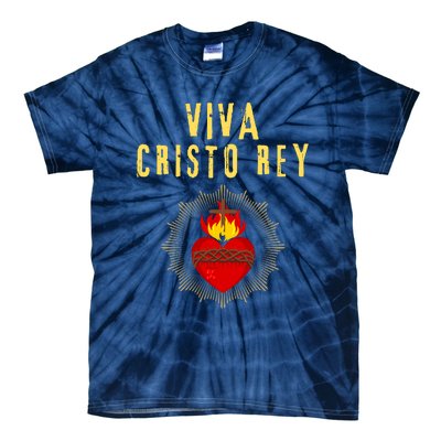 Viva Cristo Rey Roman Catholic Gift Tie-Dye T-Shirt