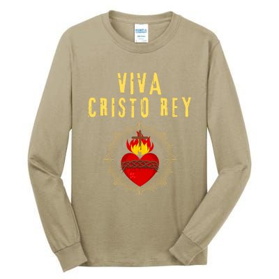 Viva Cristo Rey Roman Catholic Gift Tall Long Sleeve T-Shirt