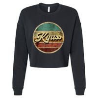 Vintage Circle Retro Faded Kyusses 1987 Rock 80s Tee Cropped Pullover Crew