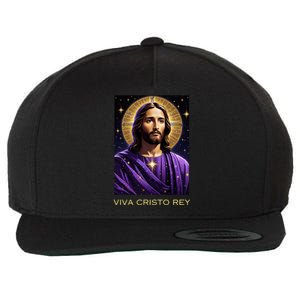 Viva Cristo Rey Roman Catholic Jesus Christ Wool Snapback Cap