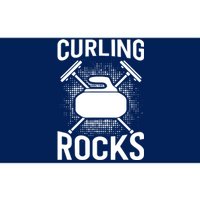 Vintage Curling Rocks Ice Curling Sport Curling Player Bumper Sticker