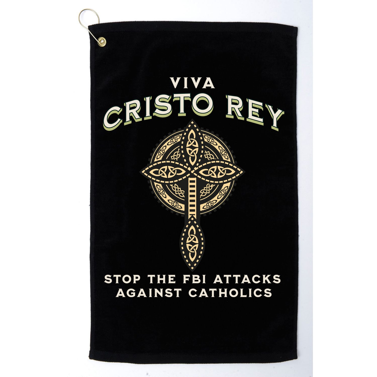 Viva Cristo Rey Roman Catholic Religious Freedom Golf Towel