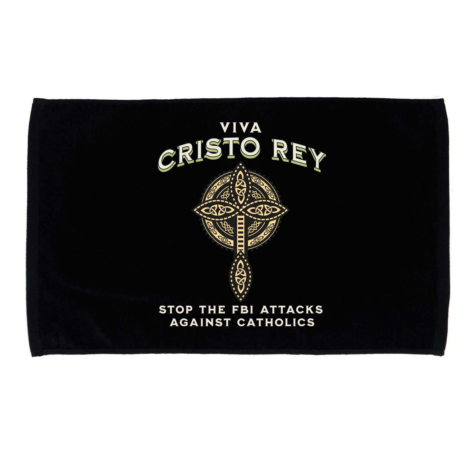 Viva Cristo Rey Roman Catholic Religious Freedom Microfiber Hand Towel