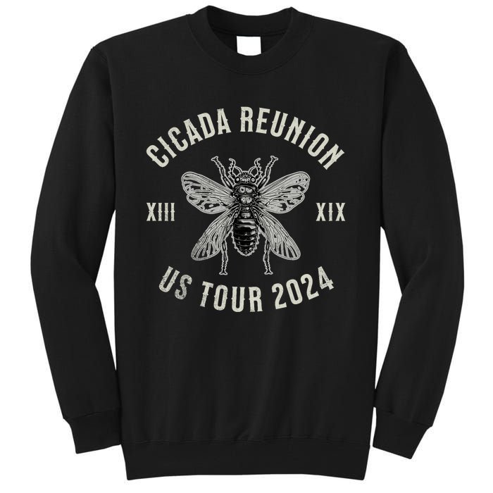 Vintage Cicada Reunion 2024 Cicada Broods Xix And Xiii Tall Sweatshirt