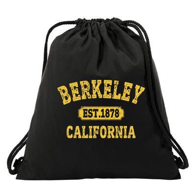 Vintage Cali Retro Berkeley California CA Berkeley Drawstring Bag