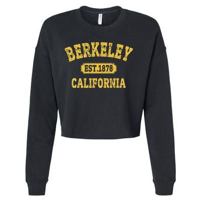 Vintage Cali Retro Berkeley California CA Berkeley Cropped Pullover Crew