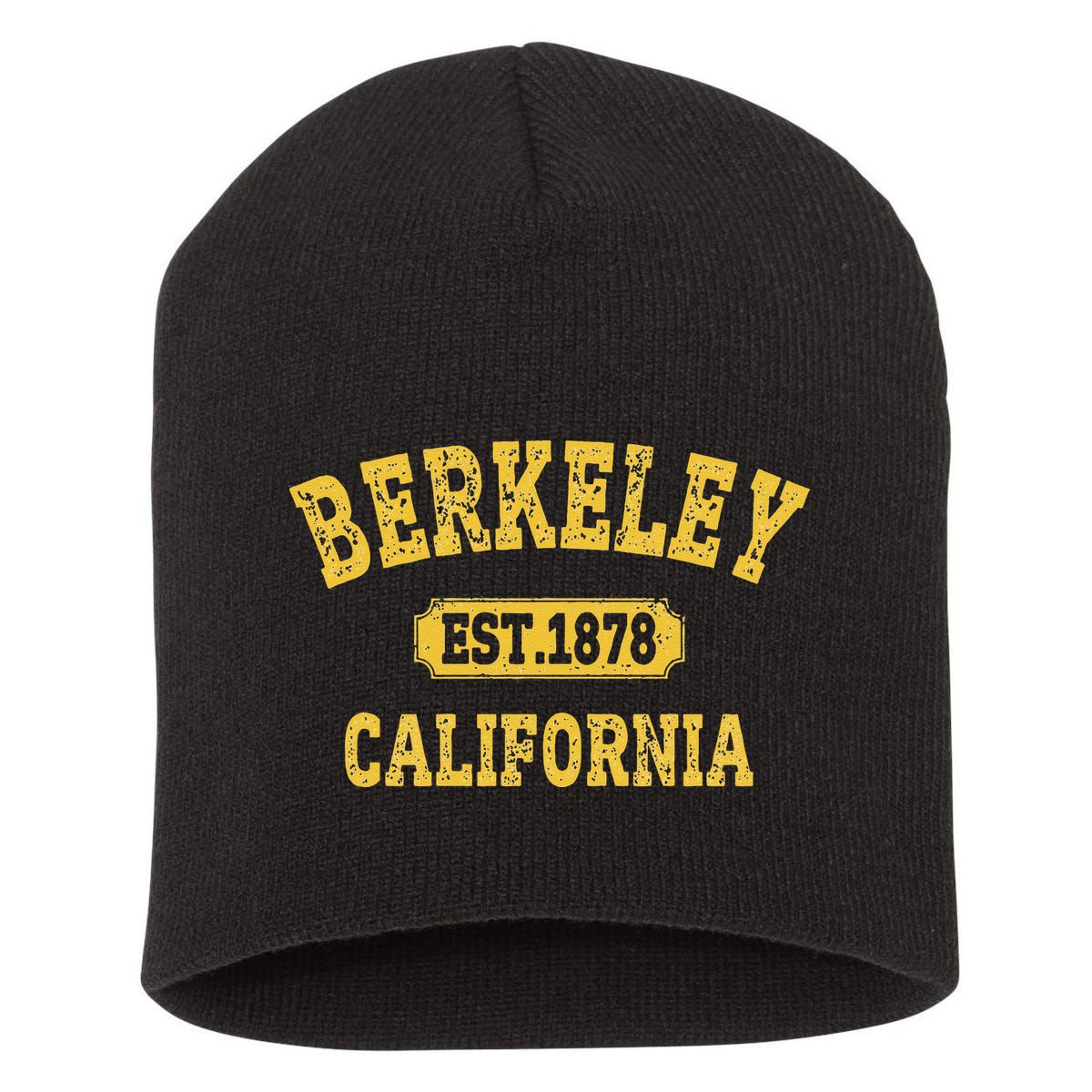 Vintage Cali Retro Berkeley California CA Berkeley Short Acrylic Beanie