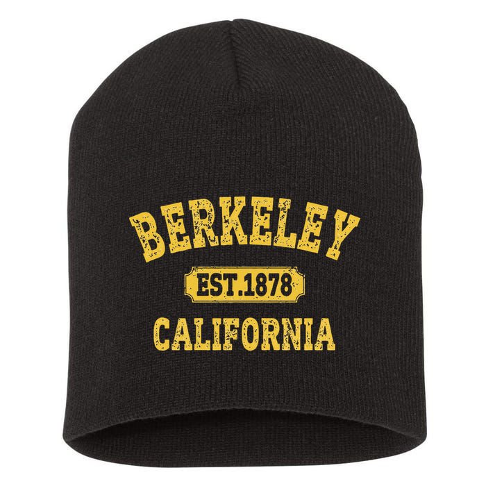 Vintage Cali Retro Berkeley California CA Berkeley Short Acrylic Beanie