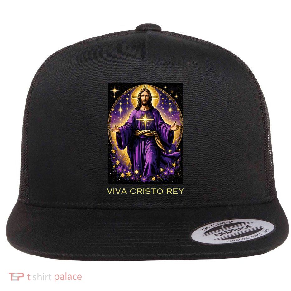Viva Cristo Rey Roman Catholic Jesus Christ Flatbill Hat