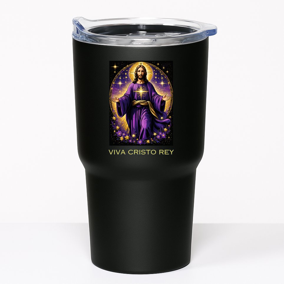 Viva Cristo Rey Roman Catholic Jesus Christ Tumbler