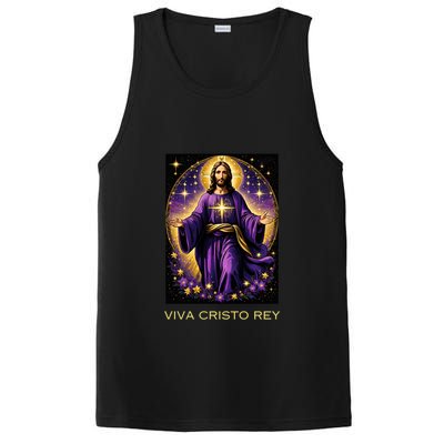 Viva Cristo Rey Roman Catholic Jesus Christ PosiCharge Competitor Tank
