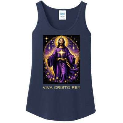 Viva Cristo Rey Roman Catholic Jesus Christ Ladies Essential Tank