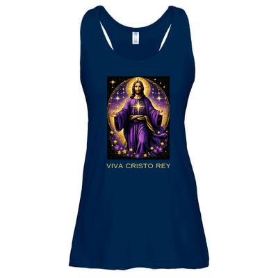 Viva Cristo Rey Roman Catholic Jesus Christ Ladies Essential Flowy Tank