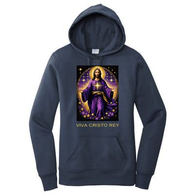 Viva Cristo Rey Roman Catholic Jesus Christ Women's Pullover Hoodie