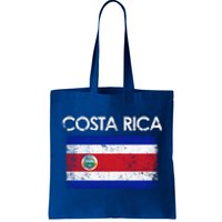 Vintage Costa Rica Rican Flag Pride Funny Gift Tote Bag