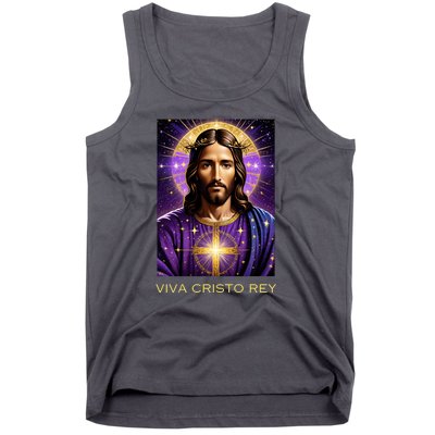 Viva Cristo Rey Catholic Jesus Christ The King Tank Top