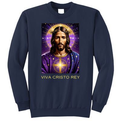 Viva Cristo Rey Catholic Jesus Christ The King Sweatshirt