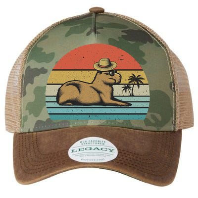Vintage Capybara Retro Capybara Legacy Tie Dye Trucker Hat