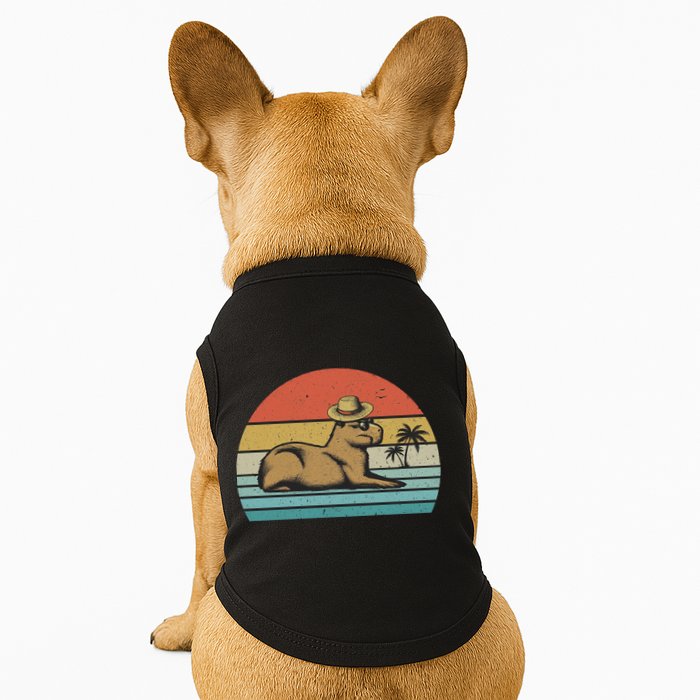Vintage Capybara Retro Capybara Doggie Tank