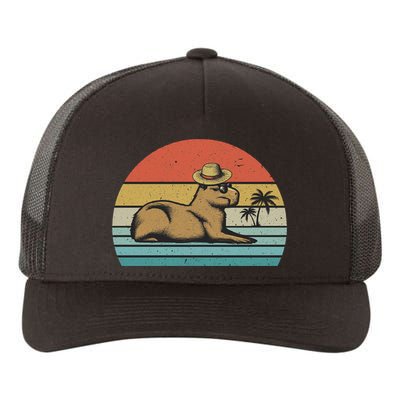 Vintage Capybara Retro Capybara Yupoong Adult 5-Panel Trucker Hat