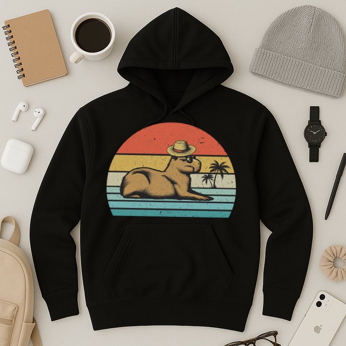 Vintage Capybara Retro Capybara Hoodie