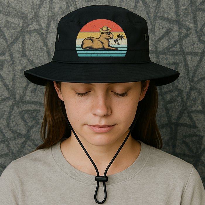 Vintage Capybara Retro Capybara Bucket Hat