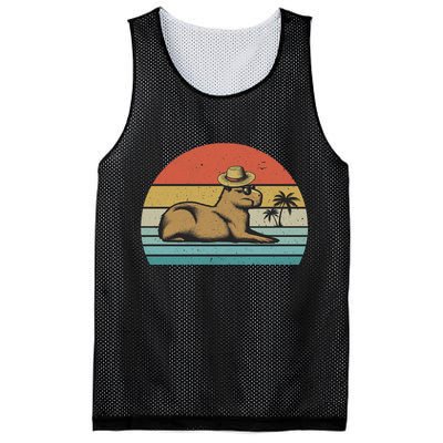 Vintage Capybara Retro Capybara Mesh Reversible Basketball Jersey Tank