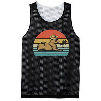 Vintage Capybara Retro Capybara Mesh Reversible Basketball Jersey Tank