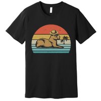 Vintage Capybara Retro Capybara Premium T-Shirt