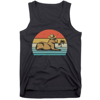 Vintage Capybara Retro Capybara Tank Top