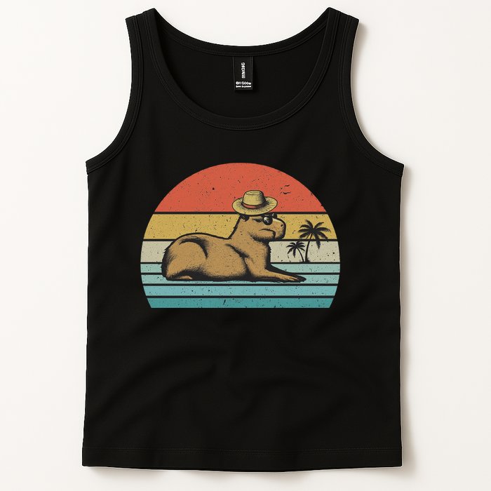 Vintage Capybara Retro Capybara Tank Top