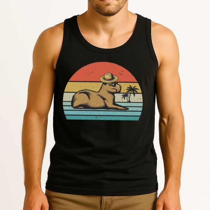 Vintage Capybara Retro Capybara Tank Top