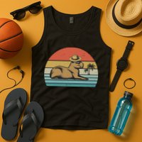 Vintage Capybara Retro Capybara Tank Top