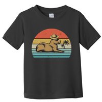 Vintage Capybara Retro Capybara Toddler T-Shirt
