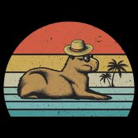 Vintage Capybara Retro Capybara Toddler T-Shirt