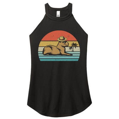 Vintage Capybara Retro Capybara Women's Perfect Tri Rocker Tank
