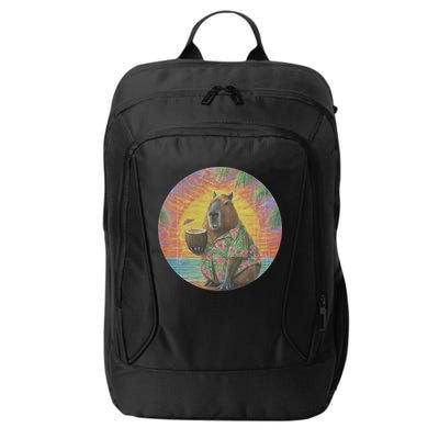 Vintage Capybara Retro Capybara City Backpack