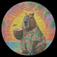 Vintage Capybara Retro Capybara Flatbill Hat