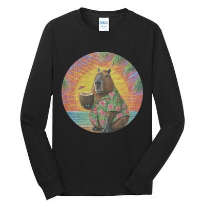 Vintage Capybara Retro Capybara Tall Long Sleeve T-Shirt