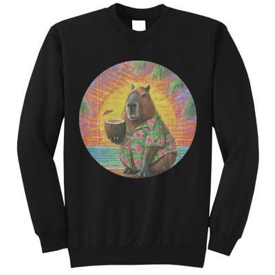 Vintage Capybara Retro Capybara Tall Sweatshirt