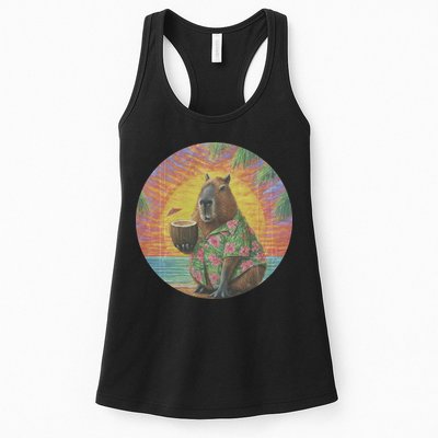 Vintage Capybara Retro Capybara Womens Tank Top