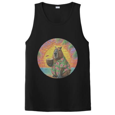 Vintage Capybara Retro Capybara PosiCharge Competitor Tank