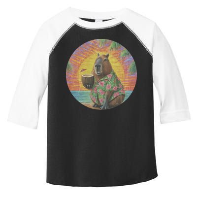 Vintage Capybara Retro Capybara Toddler Fine Jersey T-Shirt