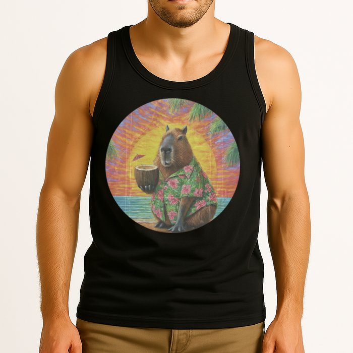 Vintage Capybara Retro Capybara Tank Top