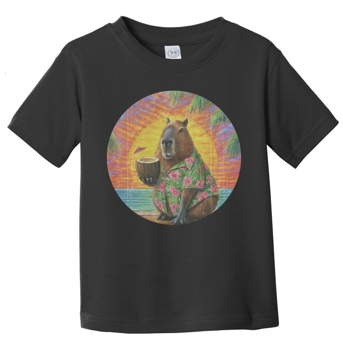 Vintage Capybara Retro Capybara Toddler T-Shirt