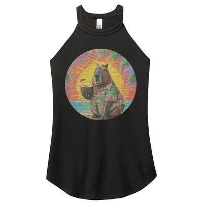 Vintage Capybara Retro Capybara Women's Perfect Tri Rocker Tank