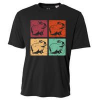 Vintage Capybara Rodent Animals Vintage Capybaras Capybara  Cooling Performance Crew T-Shirt