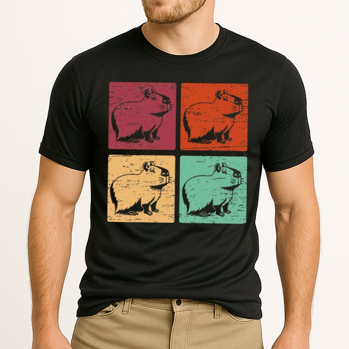 Vintage Capybara Rodent Animals Vintage Capybaras Capybara  Cooling Performance Crew T-Shirt