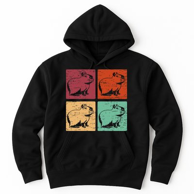 Vintage Capybara Rodent Animals Vintage Capybaras Capybara  Hoodie