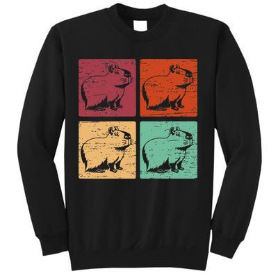 Vintage Capybara Rodent Animals Vintage Capybaras Capybara  Sweatshirt